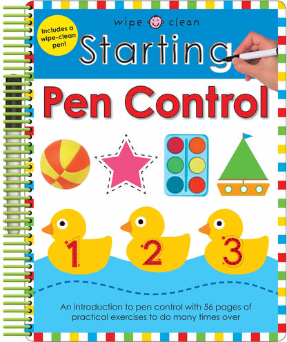 Roger Priddy Wipe Clean: Starting Pen Control: Includes a Wipe-Clean Pen