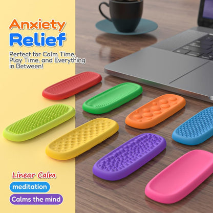 Calming Sensory Suction Fidget Bar/ Worry Stones (8 pcs)