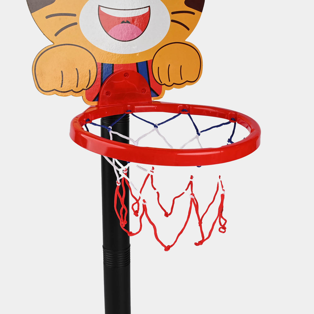 Indoor Outdoor Adjustable Basketball Play Set For Kids