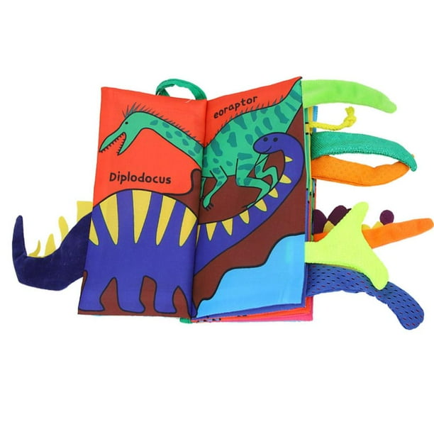 Dino Tails- Soft Crinkle Cloth Book for Babies