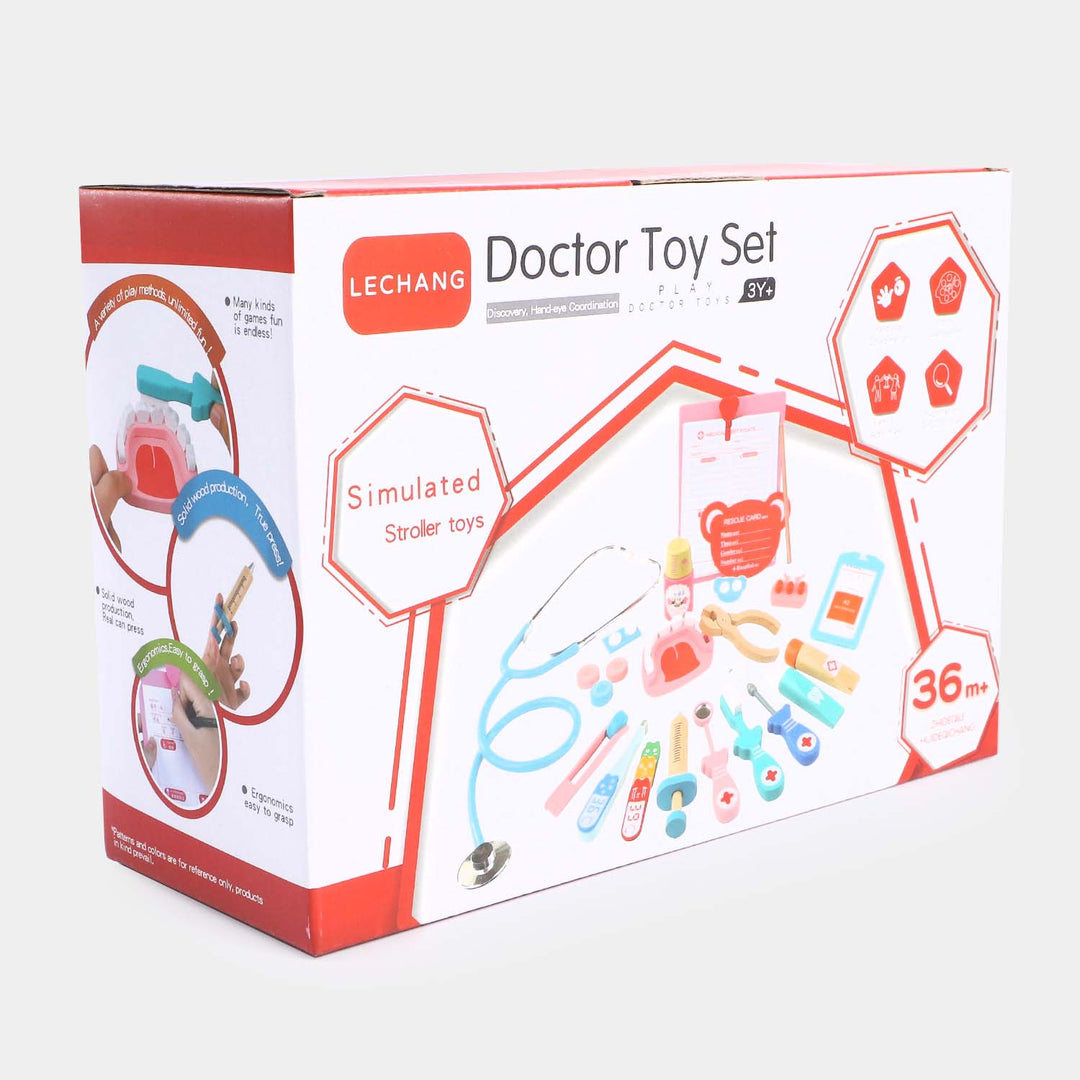 Wooden Pretend Play Doctor Set