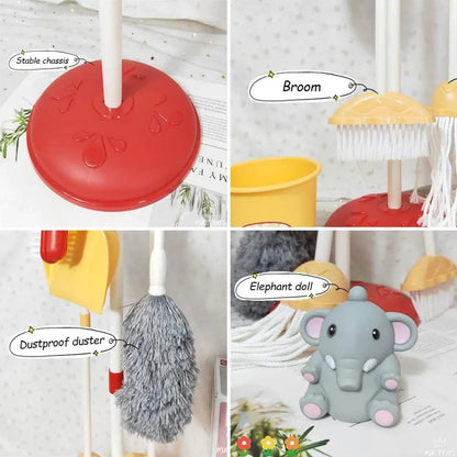 Kids Cleaning Set: Pretend Play Housekeeping Toy (8 pieces)