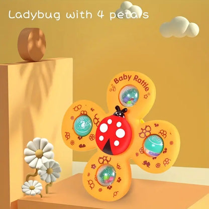 Rotating Suction Rattle Toy for babies – Set of 3