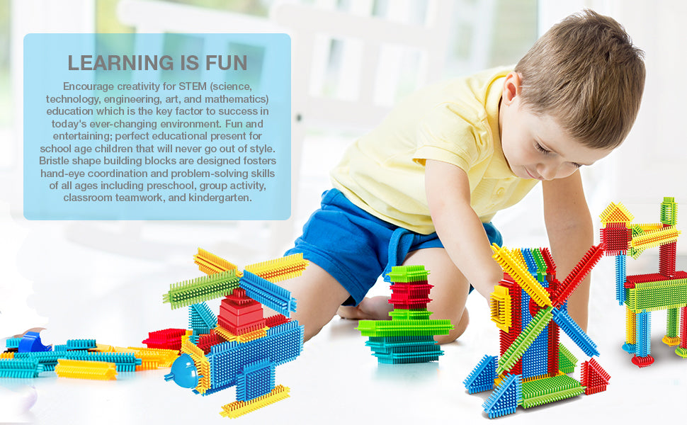 Hedgehog Bristle Mini Blocks (58 Pieces)