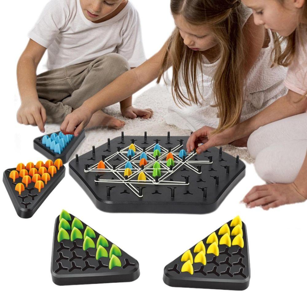 Chain Triangle Chess Family Game - 2 to 4 Players