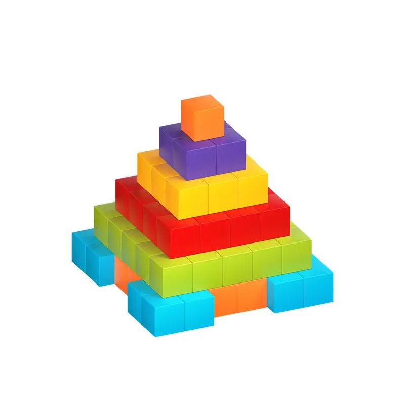 Magnetic Building Blocks Blocks – 48 pieces (2cm x 2cm)