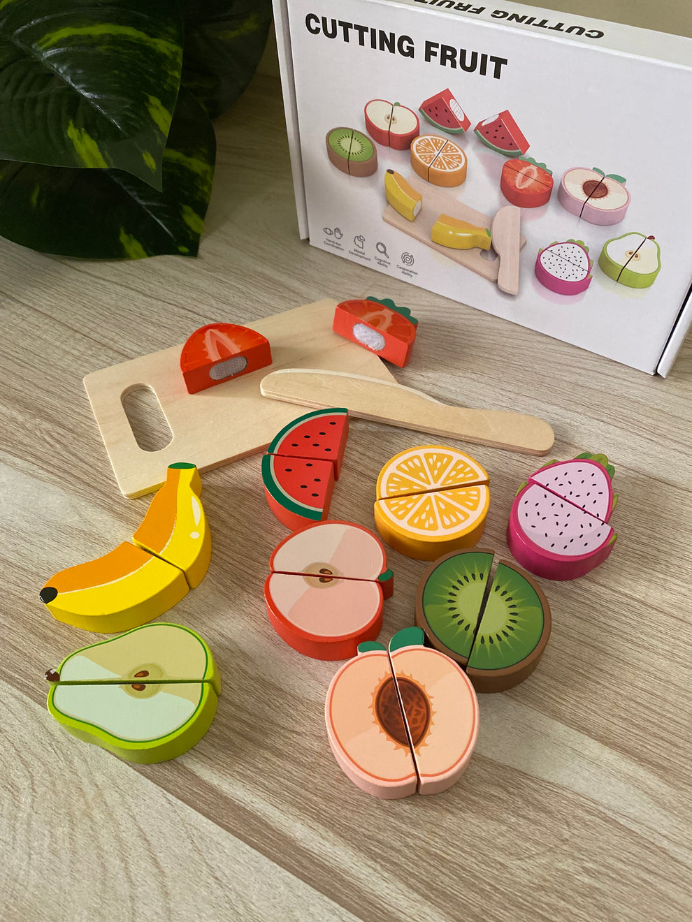 Wooden Cutting Fruit Set