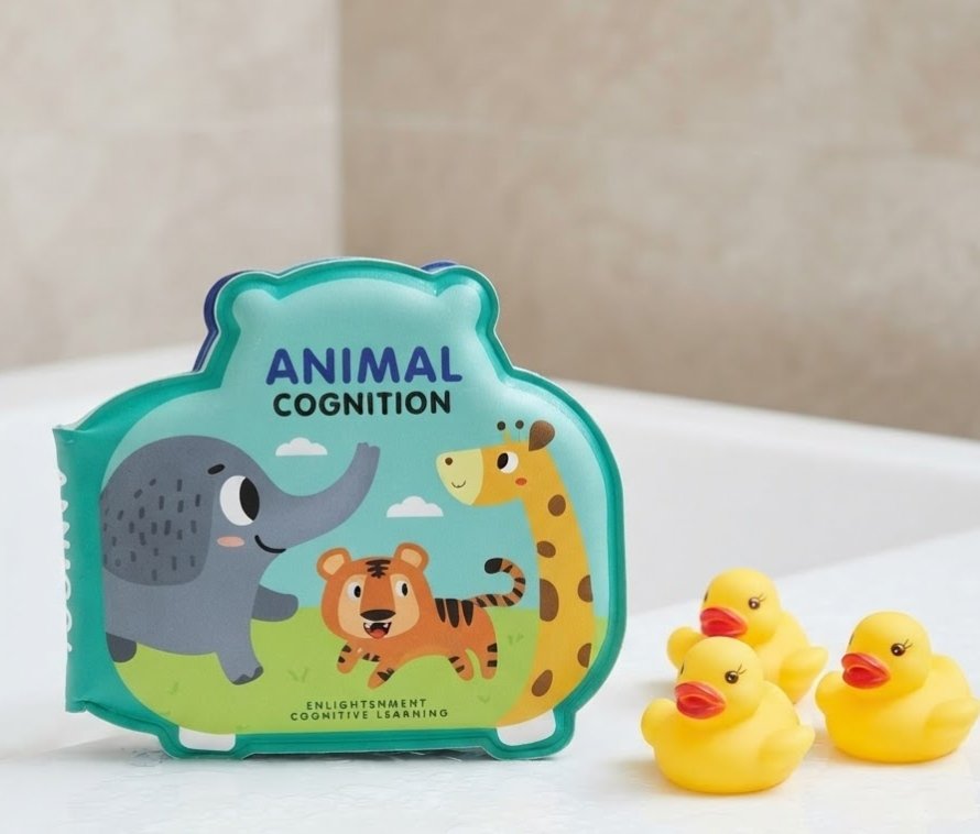 Animal Cognition Bath Book with 3 Chu Chu Ducks