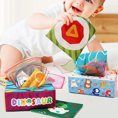 Baby Sensory Tissue Box Toy