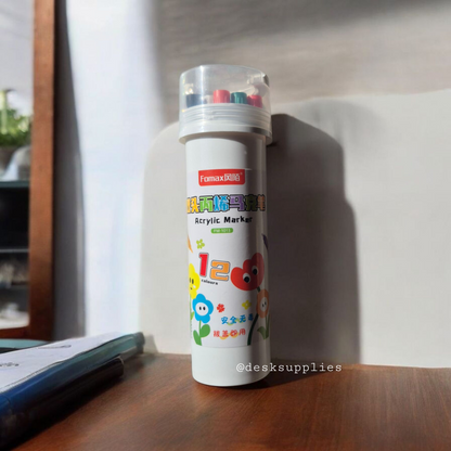 Acrylic Markers; Dual Tip