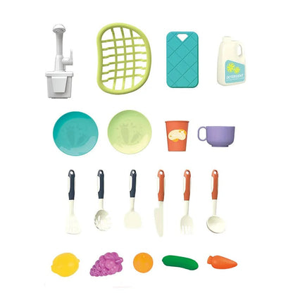 Kitchen Tools Wash Basin Pretend Play Set