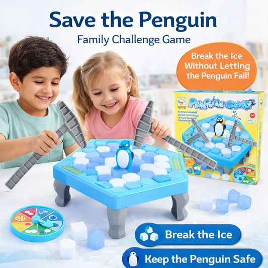 Penguin Ice Breaking Challenge Family Game