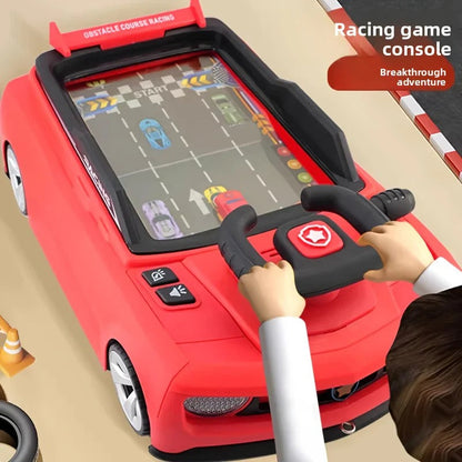Kids Racing Adventure Car Steering Wheel Toy with Music and Light – Interactive Driving Simulation Game for Kids