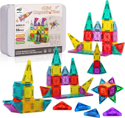 Mini Magnetic Tiles- 56 pcs Set