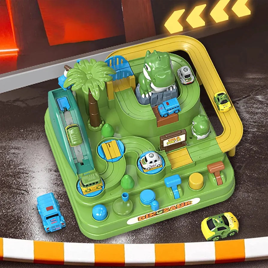 Dinosaur Car Adventure Track Play Set