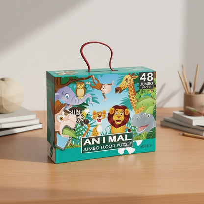 Animal Jumbo Floor Jigsaw Puzzle – 48 pieces