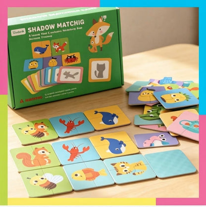Shadow Matching Two Piece Puzzle