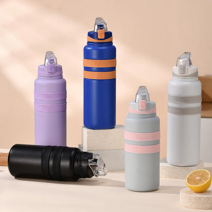 Thermos Flask Vacuum Travel Metal Tumbler 800ML 1000ML Stainless Steel Water Bottle with Handle - 8103 - 8104