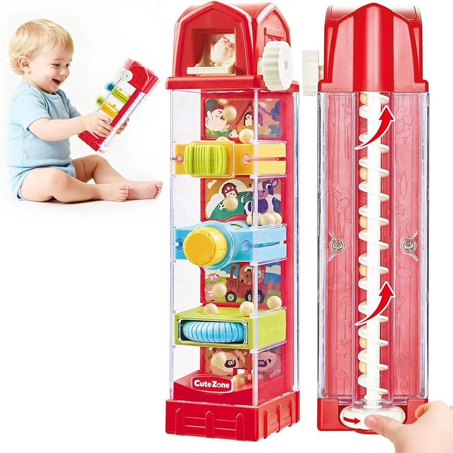 Barn Fun 4-Level Musical Activity Spiral Tower with Spinning Gears