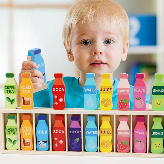 Wooden Cup Matching Game – Color Sorting & Memory Learning Toy