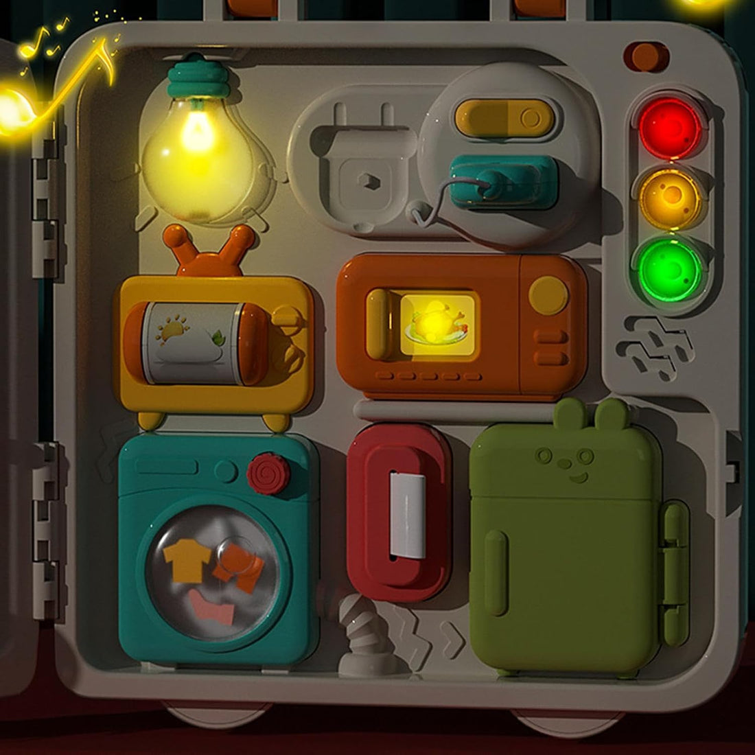 Multifunctional Busy and Sensory Board with Light and Sound