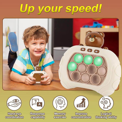 Light-Up Squeeze Poppet Sensory Push Pop Bubble Toy