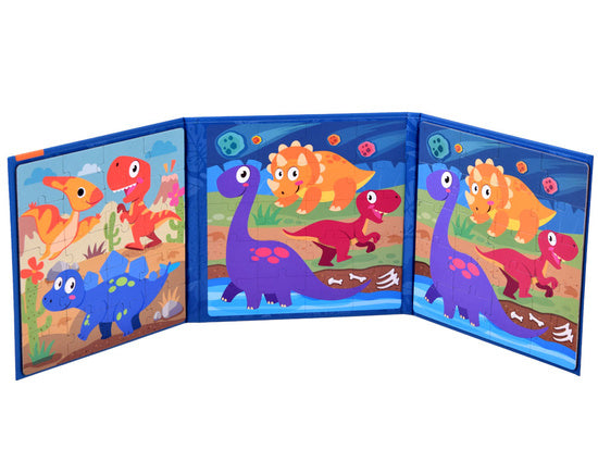 Dinosaur 2 in 1 Magnetic Puzzle Book