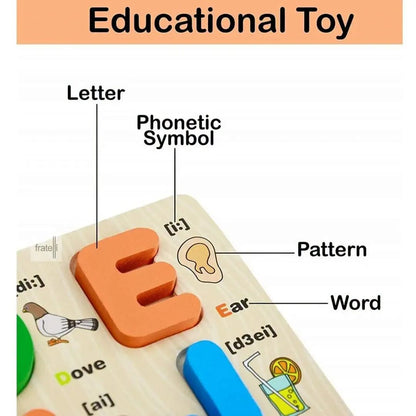 Wooden 3D Capital Alphabets Sorting Boards