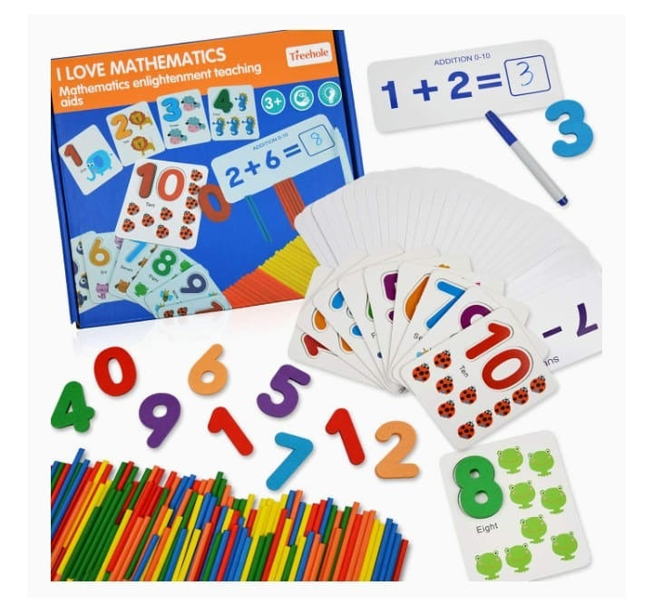 Wooden I Love Mathematics – Learning Kit