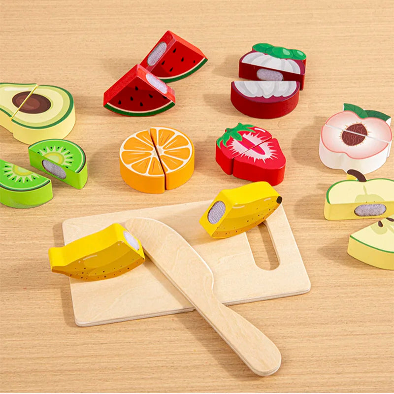Wooden Cutting Fruit Set