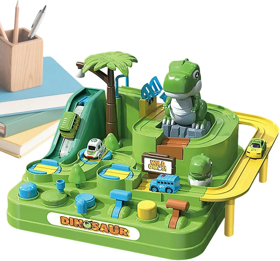 Dinosaur Car Adventure Track Play Set