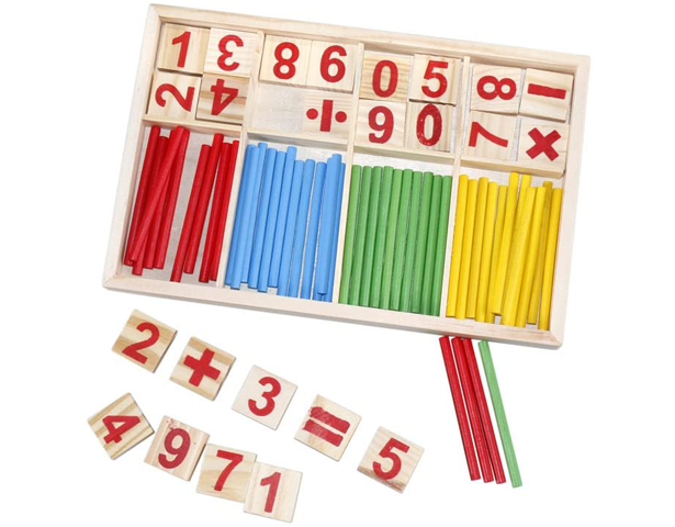 Wooden Math Intelligence Sticks