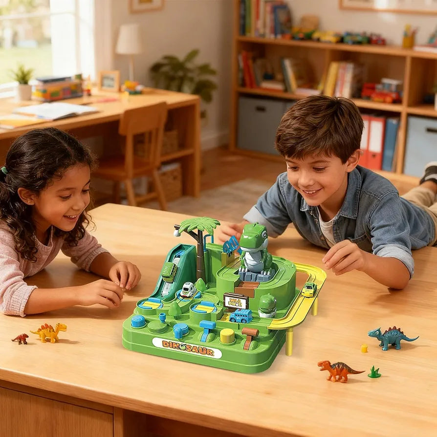 Dinosaur Car Adventure Track Play Set