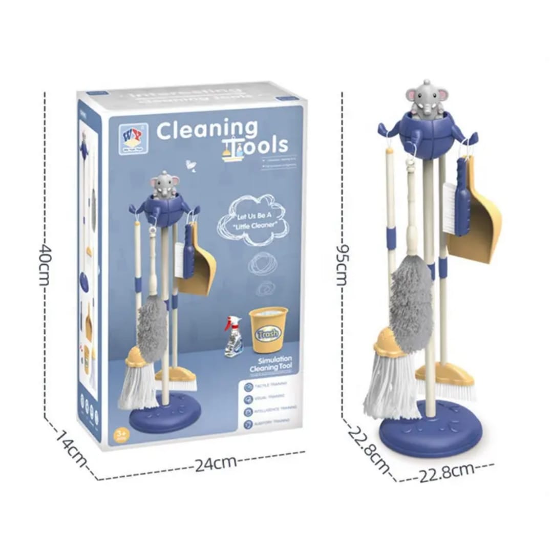 Kids Cleaning Set: Pretend Play Housekeeping Toy (8 pieces)