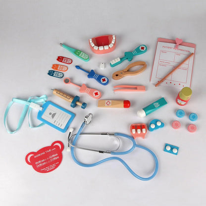 Wooden Pretend Play Doctor Set