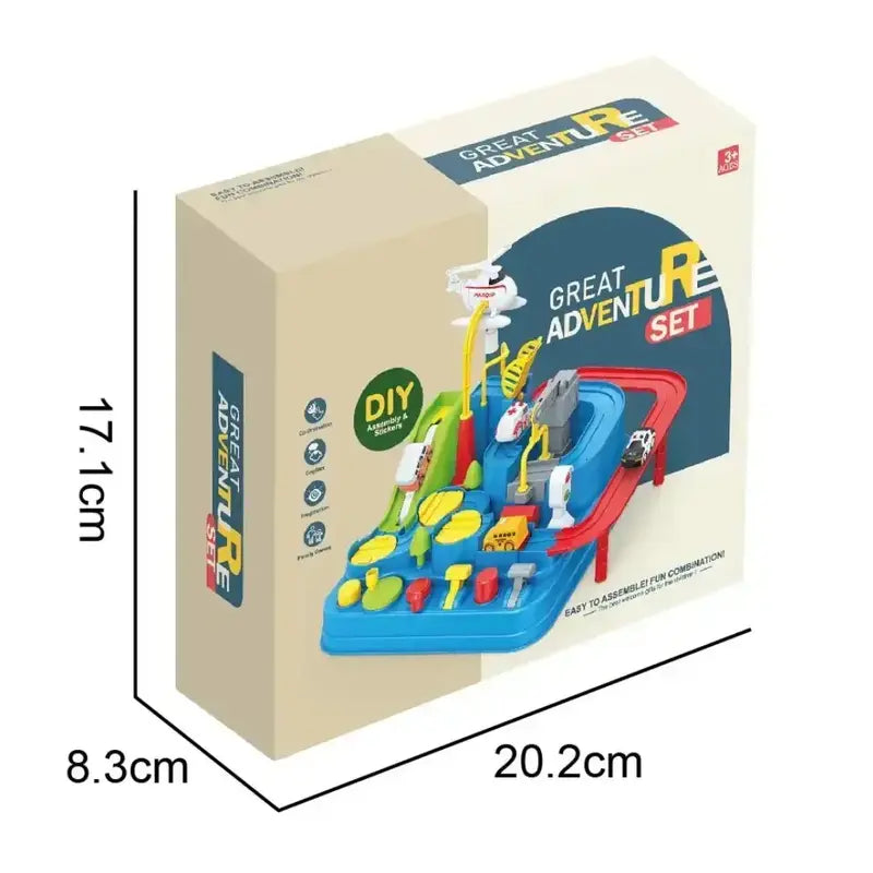 Mini Car Adventure Track Set Fun Learning Toy for Curious Kids