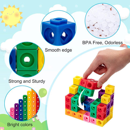 Mathematical Snap Cube Building Blocks – 117 pieces