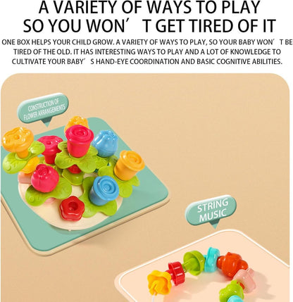 Huanger Flower Nails – Multifunctional Stacking and Shape Sorting Toy
