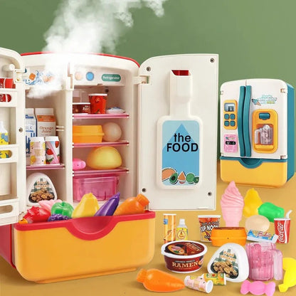 Multi-Function Fridge Toy Set – 39-Piece Interactive Play Kitchen