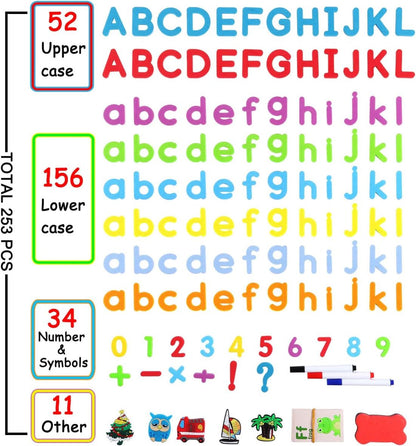 Magnetic Foam Alphabets and Numbers with Storage Box – 234 Pieces
