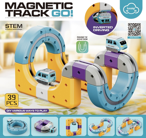 Magnetic Track Go – Magnetic STEM Track Set - 39 pcs