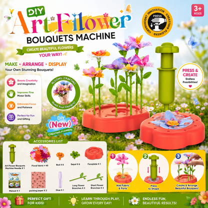 DIY Art Flower Bouquet Making Machine For Kids