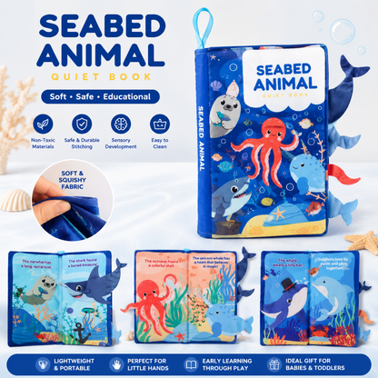 Sea Bed Animal- Soft Crinkle Cloth Book for Babies