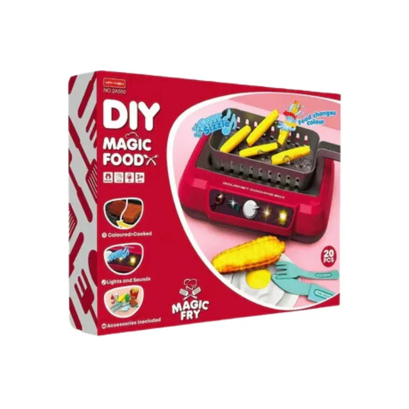DIY Magic Food Cooking Set – Color-Changing, Bubble-Grill Fun
