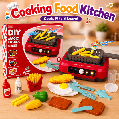 DIY Magic Food Cooking Set – Color-Changing, Bubble-Grill Fun