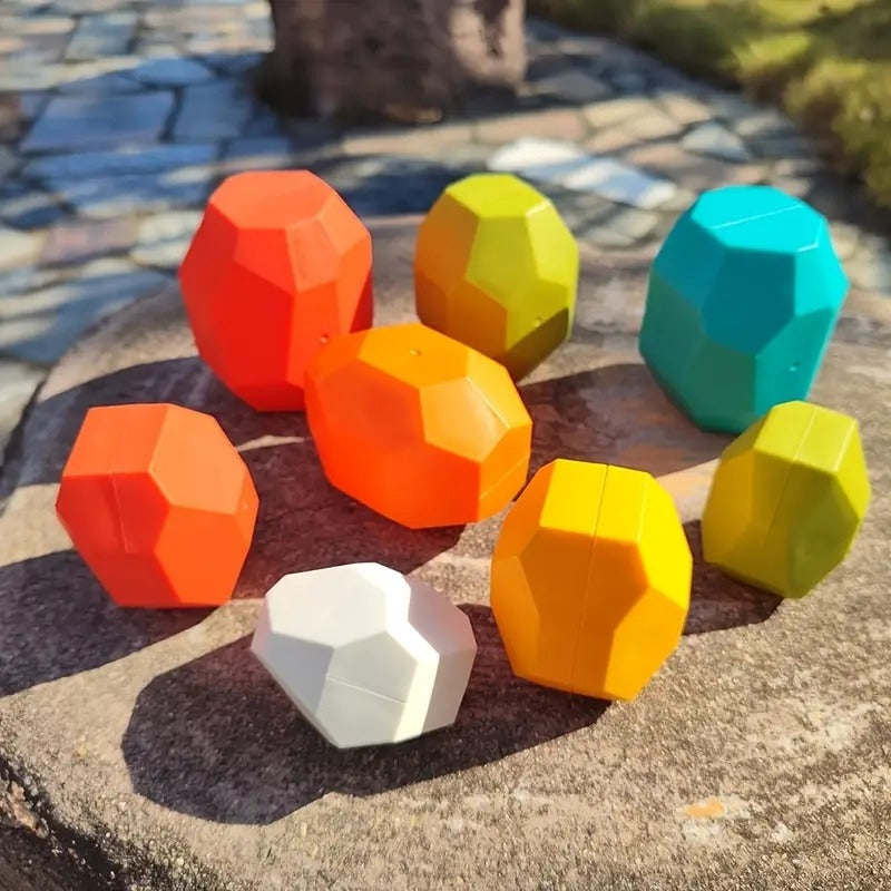Fun Colorful Balance Stones (12 Pcs)