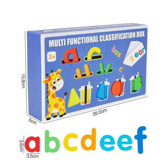Multifunctional Spelling Learning and Alphabet/Shape Classification Game