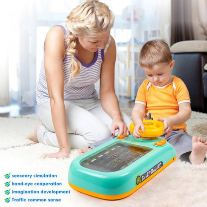 Interactive Car Racing Adventure Steering Wheel for Kids