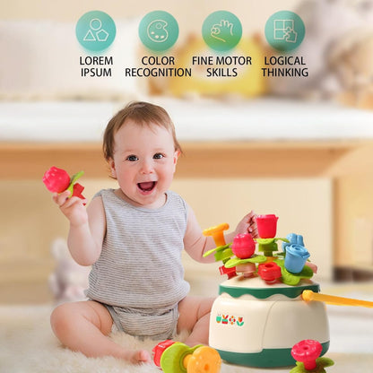 Huanger Flower Nails – Multifunctional Stacking and Shape Sorting Toy