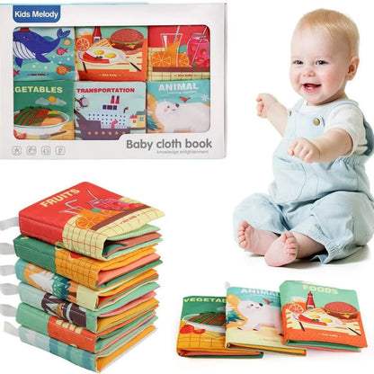 Crinkle Cloth Books for Babies (Set of 6 Books)